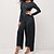 cheap Women&#039;s Jumpsuits-Women&#039;s Jumpsuit Solid Colored Cut Out Casual Crew Neck Date Going out Long Sleeve Regular Fit Black Red Yellow S M L Fall