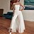 cheap Jumpsuits &amp; Rompers-Women&#039;s Jumpsuit Solid Color Mesh With Train Elegant Off Shoulder Party Wedding Sleeveless Regular Fit White S M L Fall
