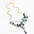 cheap Jewelry Sets-Women&#039;s Cubic Zirconia Drop Earrings Pendant Necklace Stylish Cuban Link Leaf Flower Ladies Stylish Dangling Elegant Earrings Jewelry Blue / Green / White For Party Date