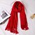 abordables Scarves &amp; Bandanas-Mujer Bufandas de mujer Negro Navidad Bufanda Color puro