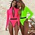 cheap One-Pieces-Women&#039;s UPF50+ Quick Dry Rash guard Swimsuit One Piece Swimsuit Long Sleeve Front Zip Bodysuit Bathing Suit Swimming Surfing Beach Water Sports Spring Summer Autumn / Padded