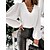 cheap Tops &amp; Blouses-Elegant V Neck Lantern Sleeve Women&#039;s Shirt Blouse