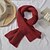 abordables Scarves &amp; Bandanas-Mujer Bufandas de mujer Rojo Navidad Bufanda Color puro