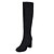 cheap Boots-Women&#039;s Boots Ladies Shoes Valentines Gifts Riding Boots Party Daily Knee High Boots Block Heel Round Toe Vintage Casual PU Zipper Black Red Dark Blue