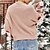 cheap Sweaters &amp; Cardigans-Women&#039;s Ugly Sweater Pullover Jumper Snowman Knitted Stylish Casual Soft Long Sleeve Regular Fit Sweater Cardigans Fall Winter Crew Neck Blushing Pink Black Gray / Going out