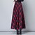 cheap Skirts-Women&#039;s Swing Plaid Skirt Maxi Black Red Green Skirts Print Fashion Streetwear Basic Elegant Street Daily S M L