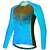 abordables Vêtements de cyclisme-21Grams® Femme Maillot Velo Cyclisme Manches Longues Spandex Polyester Violet Vert Bleu Ciel Pente Cyclisme VTT Vélo tout terrain Vélo Route Sommet Respirable Séchage rapide Evacuation de l&#039;humidité