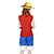 cheap Cosplay &amp; Costumes-Inspired by One Piece Monkey D. Luffy Anime Cosplay Costumes Japanese Patchwork Cosplay Suits Vest Shorts Sleeveless For Men&#039;s Women&#039;s / Polyester
