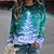 cheap Hoodies &amp; Sweatshirts-Women&#039;s 3D Christmas Tree Print Sweatshirt Pullover