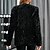 cheap Women&#039;s Coats &amp; Jackets-Women&#039;s Blazer Sequins Regular Coat Black Party Streetwear Single Breasted Two-button Fall V Neck Regular Fit S M L XL