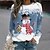 cheap Hoodies &amp; Sweatshirts-3D Printed Snowman Snowflake Women&#039;s Sweatshirt