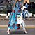 baratos Trench Coats e Casacos Femininos-Mulheres Casaco Imprimir Longo Casaco Azul Diário Casual Abertura Frontal Outono Aberto para a Lateral Normal S M L XL XXL 3XL / Manter Quente / Inverno