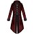 cheap Vintage Dresses-Punk &amp; Gothic Medieval Party Costume Masquerade Outerwear Prince Movie / TV Theme Costumes Nobleman Men&#039;s Christmas Party Festival Adults&#039; Coat All Seasons