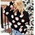 cheap Sweaters &amp; Cardigans-Women&#039;s Ugly Sweater Pullover Jumper Snowman Knitted Stylish Casual Soft Long Sleeve Regular Fit Sweater Cardigans Fall Winter Crew Neck Blushing Pink Black Gray / Going out