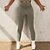 abordables Ropa de ejercicio, fitness y yoga-Mujer Pantalones de yoga Alta cintura Medias / Mallas Largas Polainas Prendas de abajo Sin costura Moda Mantiene abrigado Control de barriga Levantamiento de tope Verde Ejército Negro Gris Yoga
