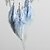 billige Hjem &amp; Have-drømmefanger håndlavet gave med blå-grå fjer sølv perle vægophæng indretning kunst boho stil 46*11cm