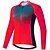 cheap Cycling Clothing-21Grams® Women&#039;s Cycling Jersey Long Sleeve Spandex Polyester Purple Green Sky Blue Gradient Bike Mountain Bike MTB Road Bike Cycling Top Breathable Quick Dry Moisture Wicking Sports Clothing Apparel