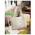 cheap Bags-Women&#039;s Canvas Bag Tote Handbags Canvas Tote Top Handle Bag Canvas Tote Bag Zipper Daily Going out Plain White Black