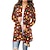 cheap Cardigans-Women&#039;s Ugly Christmas Sweater Cardigan Pullover Sweater Jumper Open Front Knit Polyester Print Fall Winter Christmas Daily Holiday Xmas Stylish Basic Casual Long Sleeve Animal Geometric Snowman Red