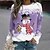 cheap Hoodies &amp; Sweatshirts-3D Printed Snowman Snowflake Women&#039;s Sweatshirt