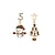 cheap Women&#039;s Jewelry-Women&#039;s Earrings Christmas Chic &amp; Modern Earring Deer / Red / Brown / Green / Fall / Winter