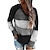 cheap Sweaters &amp; Cardigans-Women&#039;s Sweater Pullover Jumper Striped Knitted Stylish Casual Soft Long Sleeve Sweater Cardigans Fall Winter Hooded Blue Pink Black