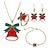 cheap Women&#039;s Jewelry-Women&#039;s necklace Christmas Chic &amp; Modern Jewelry Sets Deer / White / Green / Fall / Winter / Spring