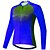 cheap Cycling Clothing-21Grams® Women&#039;s Cycling Jersey Long Sleeve Spandex Polyester Purple Green Sky Blue Gradient Bike Mountain Bike MTB Road Bike Cycling Top Breathable Quick Dry Moisture Wicking Sports Clothing Apparel