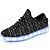 cheap Kid&#039;s Shoes-Boys&#039; Trainers Athletic Shoes LED LED Shoes USB Charging Tulle Breathability Flashing Shoes Little Kids(4-7ys) Big Kids(7years +) Athletic Casual Outdoor Walking Shoes LED Luminous Black Pink Blue