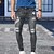 preiswerte Herren-Jeans-Herren Jeans Karottenhose Hose Hosen Jeans im Used-Look Zerrissene Jeans Tasche Zerrissen Komfort Täglich Ausgehen Strassenmode Klassisch Schwarz Blau elastisch