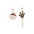 cheap Women&#039;s Jewelry-Women&#039;s Earrings Christmas Chic &amp; Modern Earring Deer / Red / Brown / Green / Fall / Winter