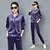 cheap Running &amp; Jogging Clothing-Women&#039;s 2 Piece Full Zip Tracksuit Sweatsuit Street Casual 2pcs Long Sleeve Velour Thermal Warm Breathable Soft Fitness Gym Workout Running Active Training Jogging Sportswear Solid Colored Normal