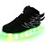 cheap Kid&#039;s Shoes-Boys&#039; Sneakers LED LED Shoes USB Charging PU Wings Shoes Little Kids(4-7ys) Big Kids(7years +) Casual Outdoor Magic Tape LED Luminous White Black Red Fall Spring