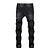 preiswerte Herren-Jeans-Herren Jeans Karottenhose Hose Hosen Jeans im Used-Look Zerrissene Jeans Tasche Zerrissen Komfort Täglich Ausgehen Strassenmode Klassisch Schwarz Blau elastisch