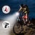 baratos Luzes &amp; Refletores De Bicicleta-LED Luzes de Bicicleta Jogo de Luzes Recarregáveis para Bicicleta Luz Frontal para Bicicleta Luz Traseira Para Bicicleta Ciclismo de Montanha Moto Ciclismo Impermeável Múltiplos Modos Indução / ABS