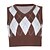 cheap Tank Tops-Women&#039;s Vest Plaid Check Argyle Check Pattern Knitted Stylish Basic Casual Sleeveless Regular Fit Sweater Cardigans Fall Spring Summer V Neck Black Pink Brown / Holiday / Going out