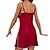 cheap Sleep &amp; Lounge-Women&#039;s 1 pc Pajamas Nightgown Simple Fashion Comfort Pure Color Satin Home Daily Vacation V Wire Breathable Gift Backless Embroidery Spring Summer Red / Lace