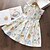 cheap Girls&#039; Dresses-Kids Little Dress Girls&#039; Graphic Animal Print Multicolor White Sleeveless Cute Dresses Regular Fit