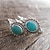 cheap Women&#039;s Accessories-Vintage Boho Women&#039;s Engraved Turquoise Hoop Earrings