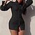 abordables Dresses-Mujer Mini vestido corto Corte Bodycon Negro Azul claro Manga Larga Frunce Botón Color puro Cuello Camisero Primavera Verano Elegante Trabajo Casual 2021 S M L