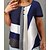 cheap Plus Size Tops-Women&#039;s Plus Size Tops T shirt Color Block Short Sleeve Patchwork Print Casual Daily Round Neck Cotton Blend Date Vacation Spring Summer