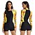 cheap Wetsuits, Diving Suits &amp; Rash Guard Shirts-Women&#039;s UV Sun Protection UPF50+ Breathable Rash Guard One Piece Swimsuit Long Sleeve Front Zip Boyleg Bodysuit Bathing Suit Swimming Surfing Beach Water Sports Autumn / Fall Spring Summer