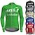 cheap Cycling Clothing-21Grams Men&#039;s Long Sleeve Cycling Jersey Bike Jersey Top with 3 Rear Pockets Quick Dry Back Pocket Mountain Bike MTB Road Bike Cycling Black Green Dark Gray Polyester Evolution Sports Clothing Apparel