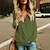 billige Sweaters-Dame Pullover trøje Omslagstrøje V-hals Strikke Bomuld Handle ind Hverdag Klassisk &amp; Tidløs Langærmet Helfarve Sort Blå Lilla S M L