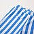 baratos New Arrivals-Olhar de família roupa de banho Casual Listrado Folha Letra Imprimir Azul Sem Manga Férias Roupas Combinando / Verão / Estilo bonito