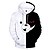 preiswerte Hoodies-schwarz weißer Bär Hoodies Pullover Reißverschluss Jacke Uniform Danganronpa Monokuma Cosplay Kostüme Männer Unisex Anime Spiel Casual Langarm Sweatshirts