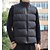 cheap Hiking Shirts-Men&#039;s Hiking Vest Padded Jacket Vest Quilted Puffer Jacket Fishing Vest Winter Jacket Coat Lightweight Work Vest Casual Waistcoat Top Outdoor Thermal Warm Packable Breathable Black Dark Blue Hunting