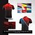 abordables Ropa de ciclismo-BERGRISAR Hombre Manga Corta Maillot de Ciclismo Bicicleta Maillot Camiseta con 3 bolsillos traseros Transpirable Secado rápido Bandas Reflectantes Bolsillo trasero MTB Bicicleta Montaña Ciclismo