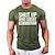 preiswerte T-Shirts-gymtier Herren Bodybuilding T-Shirt - Shut Up and Squat - Kurzarm Gym Training Top grün
