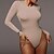 cheap Jumpsuits &amp; Rompers-Women&#039;s Bodysuit Solid Color Streetwear Crew Neck Home Sport Long Sleeve Regular Fit Black Red Beige S M L Spring